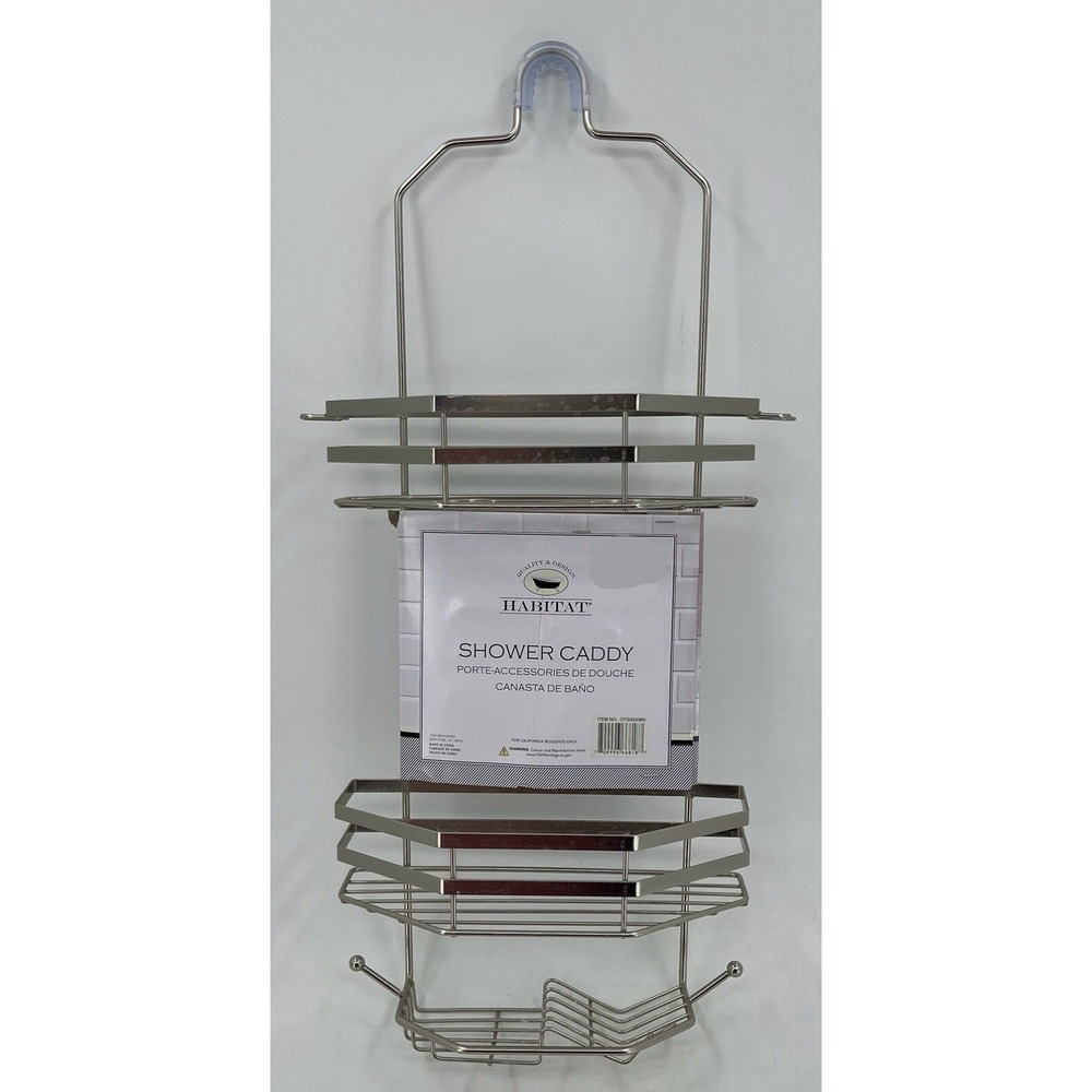 Shower Caddy Over the Nozzle Shower Shelf Habitat Organizer Rust Proof NWT‎